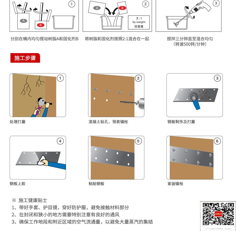 包钢富顺粘钢加固施工过程